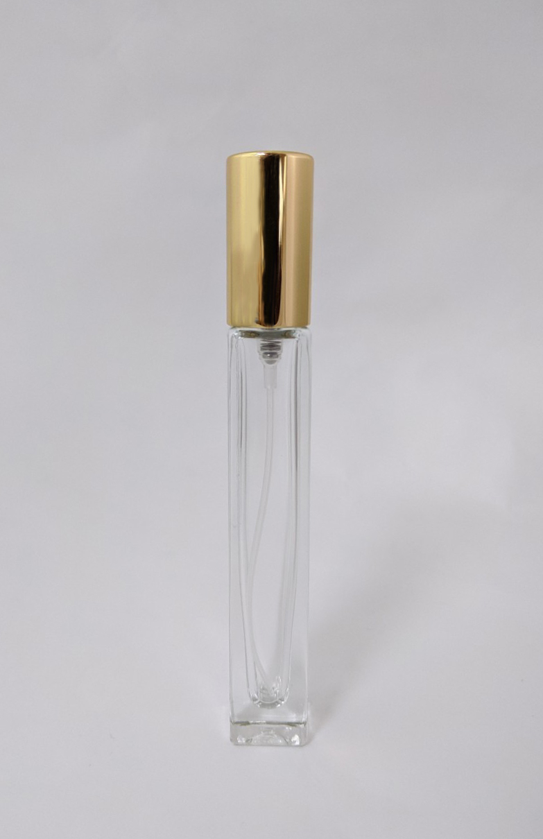 10ml 經典金色噴霧方型厚底玻璃瓶