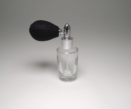 法式球噴頭透明香水玻璃圓柱瓶