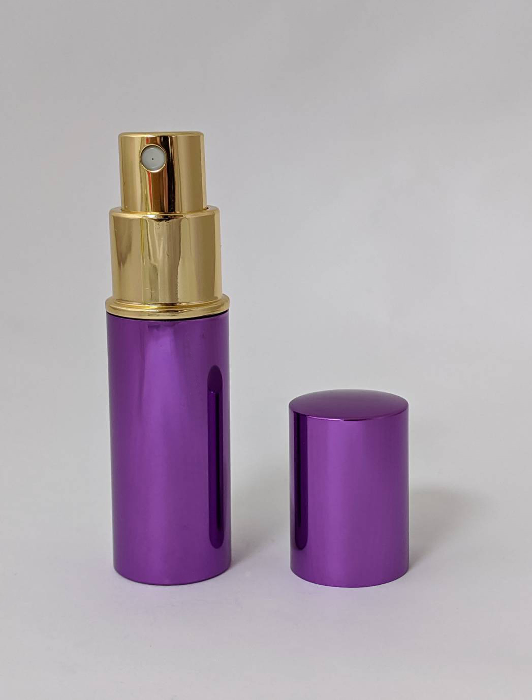 10ml 经典紫色铝壳金色喷雾玻璃瓶