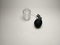 简约设计黑色球喷头透明玻璃瓶香水瓶